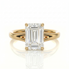 Split Band Ring - Emerald 0.5ct
