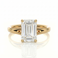 Split Band Ring - Emerald 1ct
