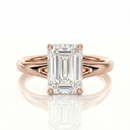 Split Band Ring - Emerald 1ct