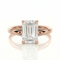 Split Band Ring - Emerald 1ct