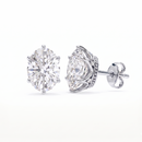 Oval studs - Crown setting