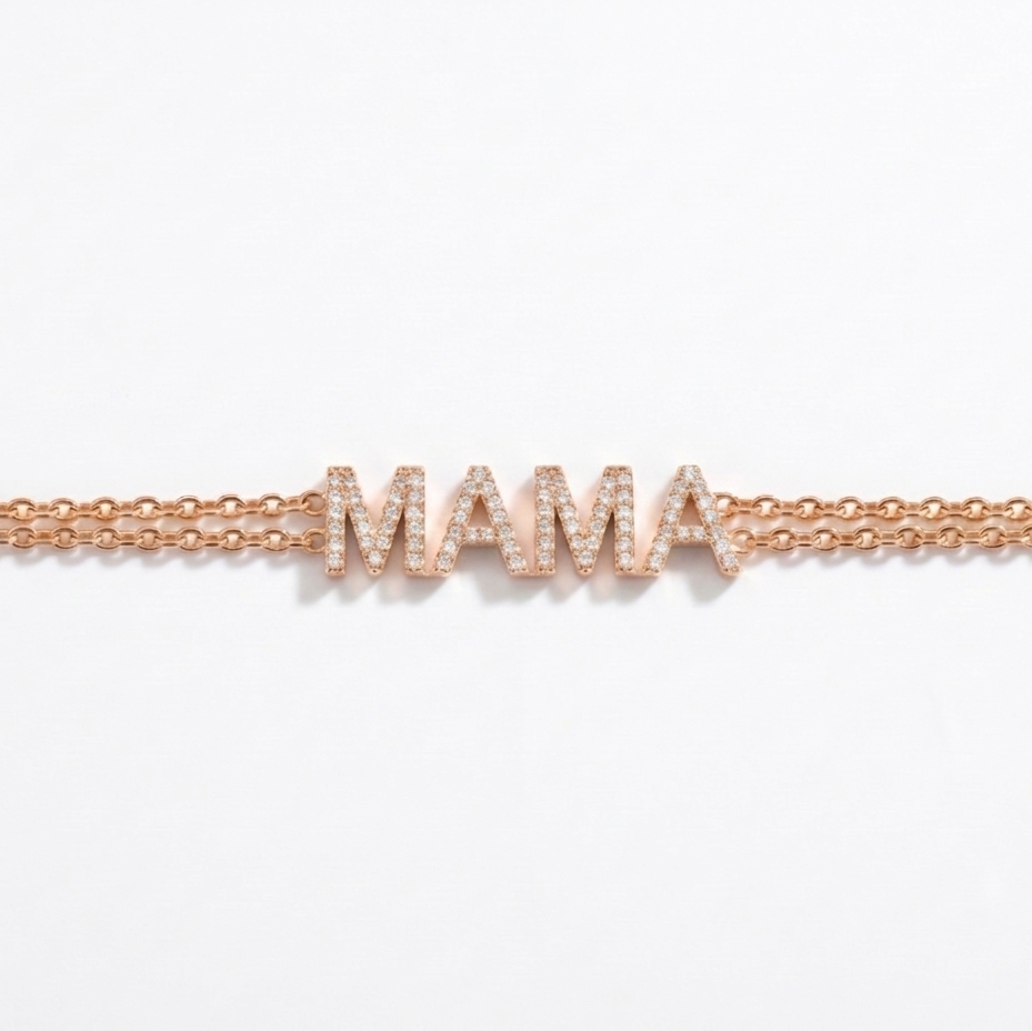 MAMA Double Chain Bracelet