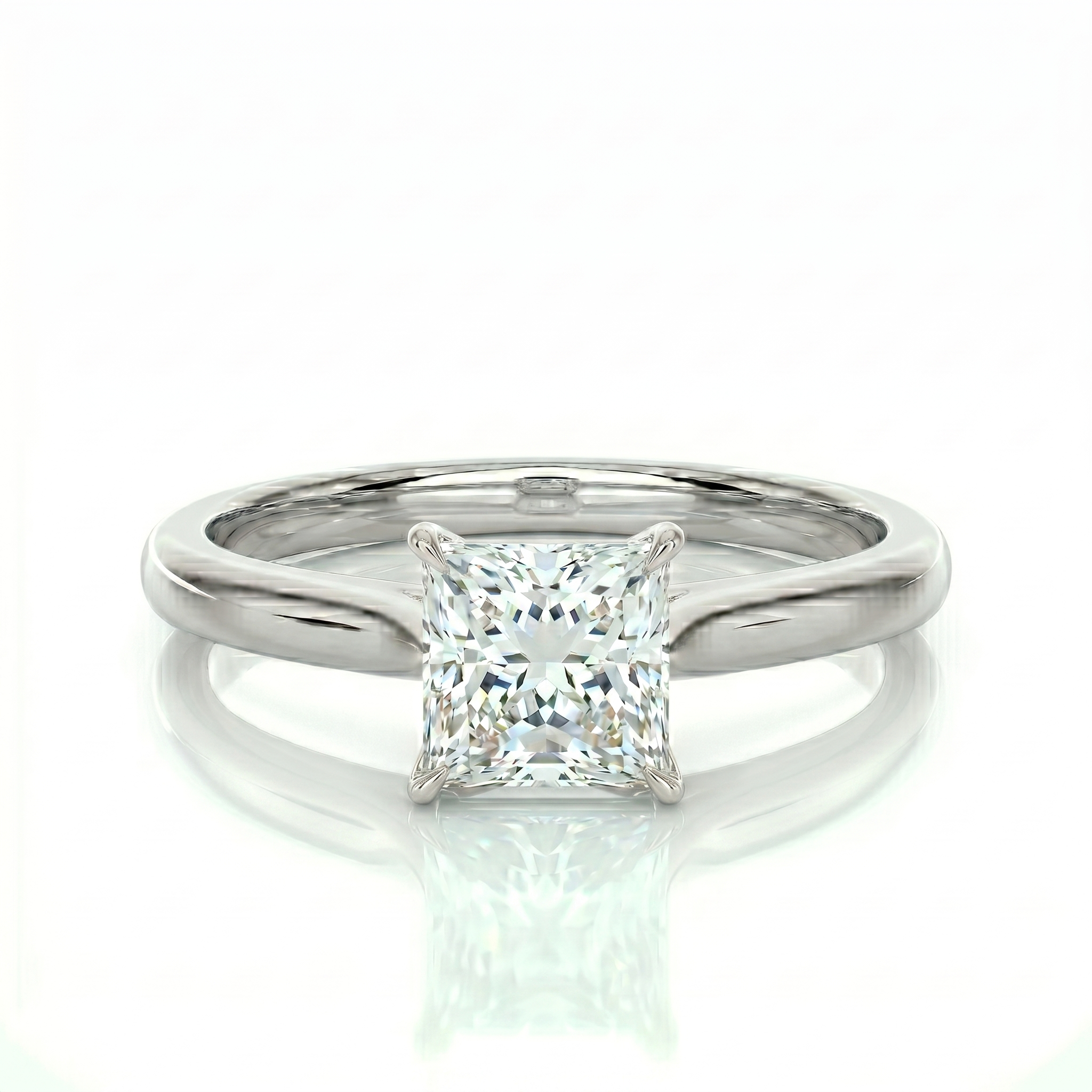 Classic solitaire ring - Princess 1.5ct