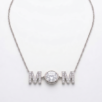MOM Initial Necklace