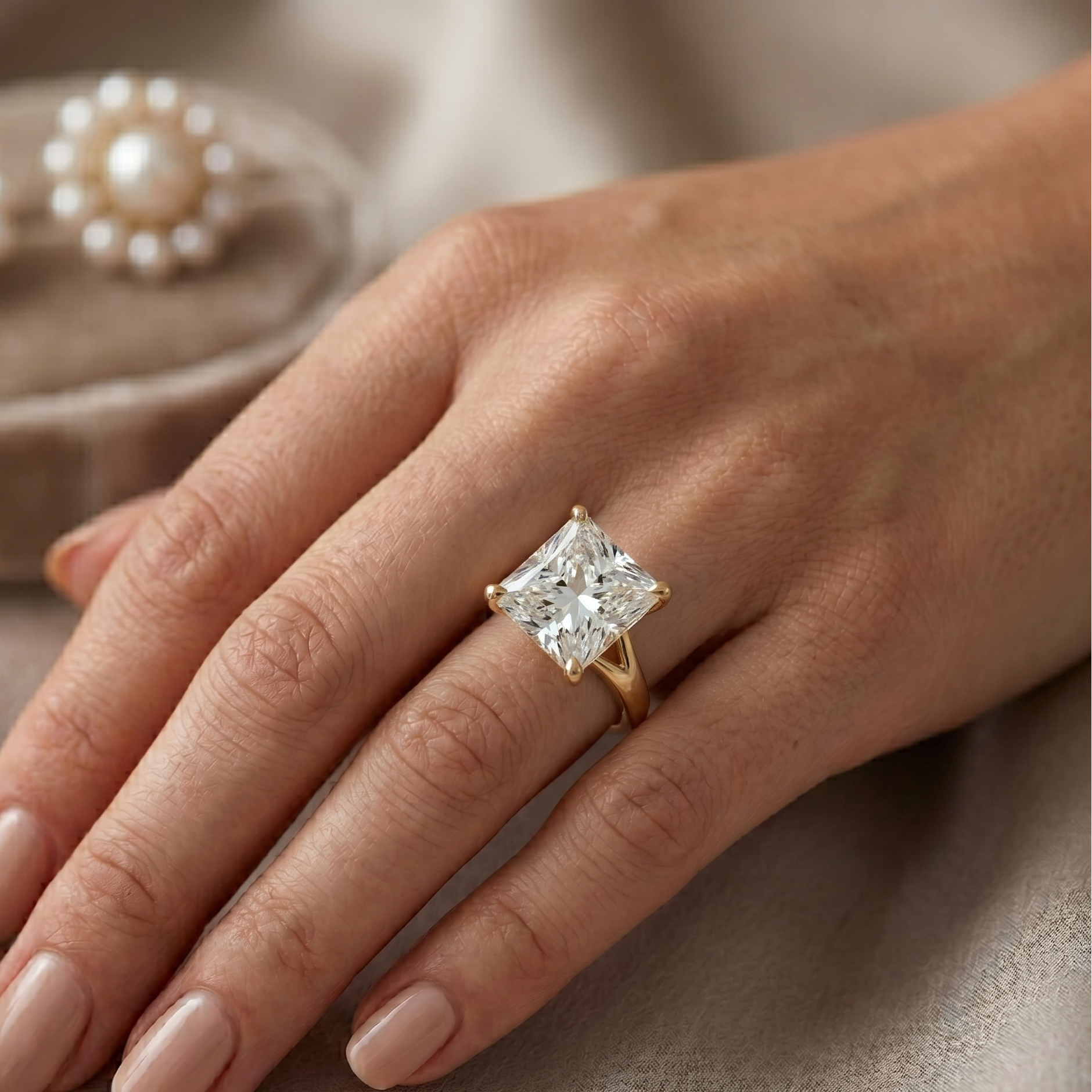 Split Band Ring - Princess 2ct