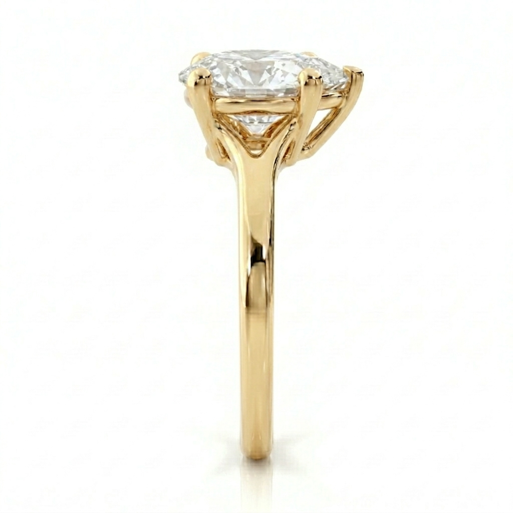 Split Band Ring - Pear 0.5 ct