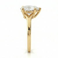 Split Band Ring - Pear 0.5 ct
