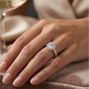 Round Halo Ring - 1ct