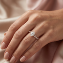 Twist Solitaire Ring - Oval 0.5ct