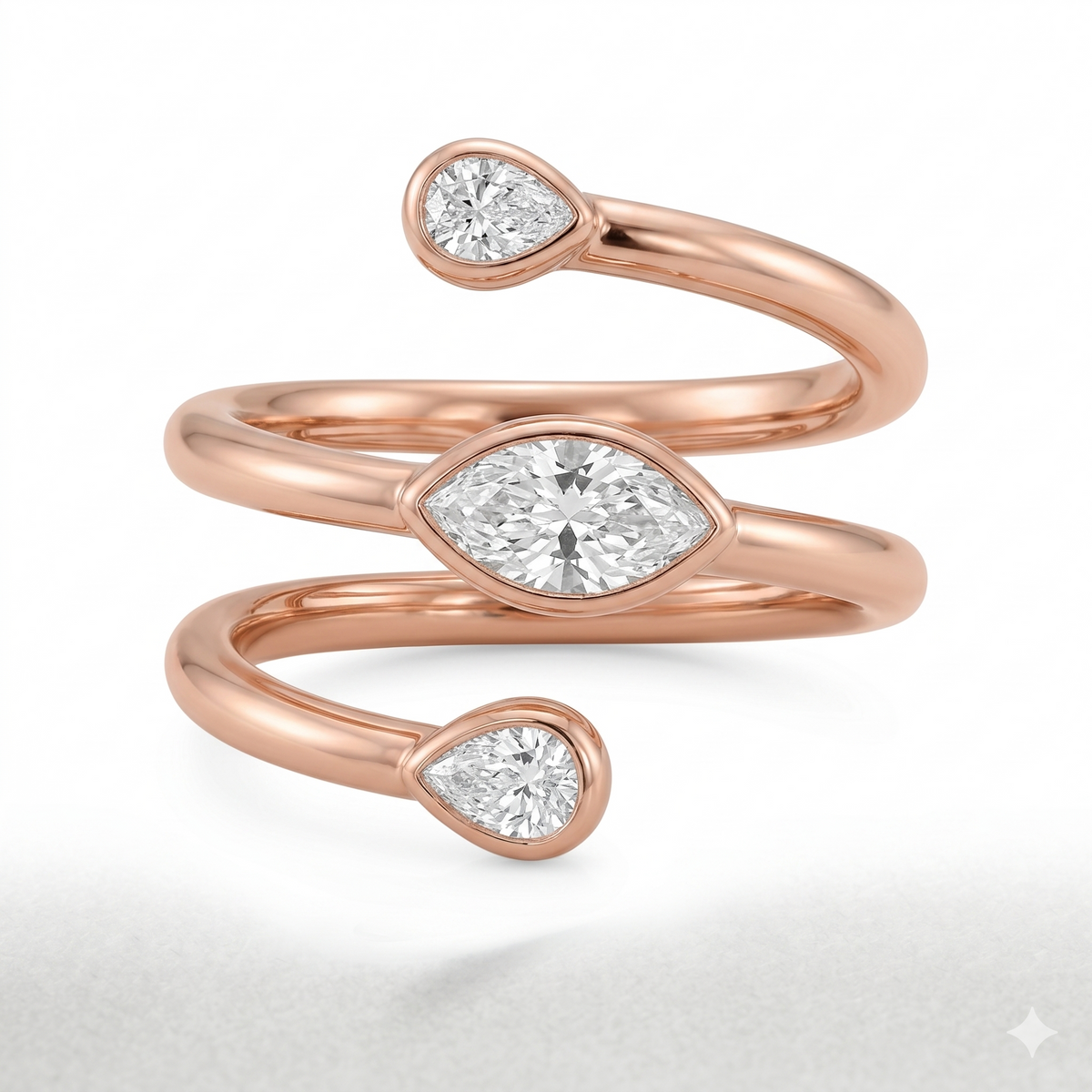 9 kt / Rose Gold / 7