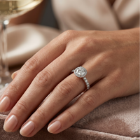 Round Halo Ring - 0.5ct