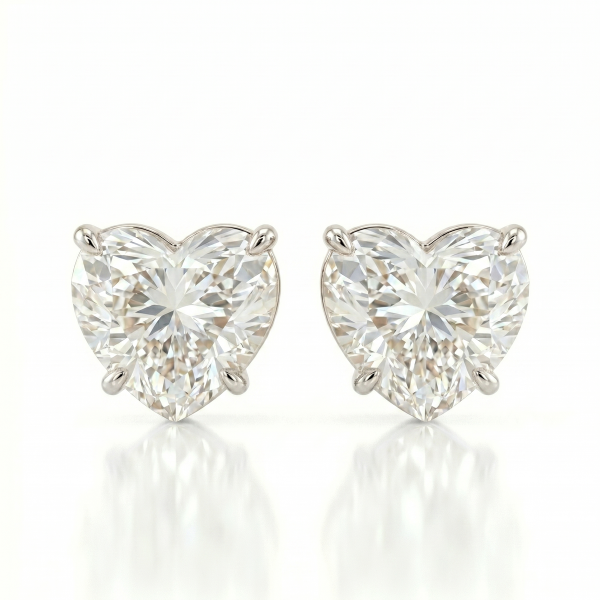 0.5ct each / 9 kt / White Gold