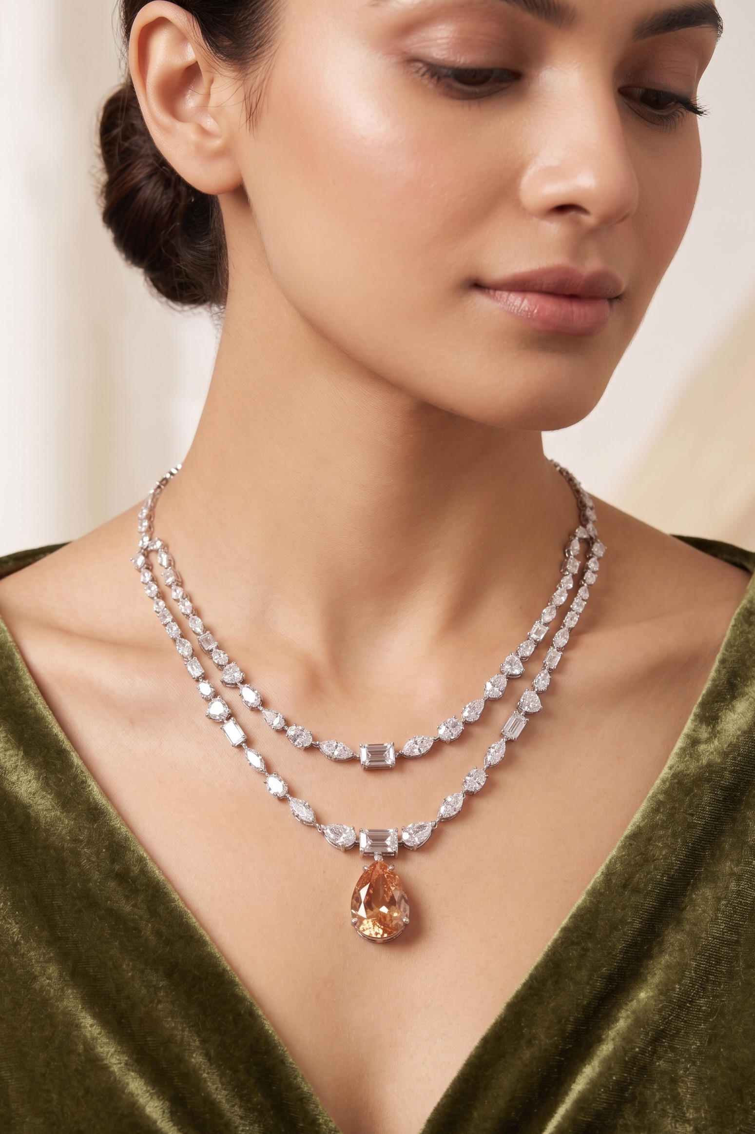 Imperial Amber Crest Necklace