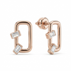 Baguette Link Studs