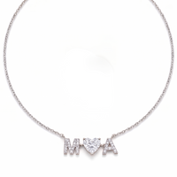 "MA" Heart Necklace