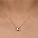 Toi et Moi- Emerald Pear Pendant