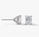 Emerald Studs - Martini Setting