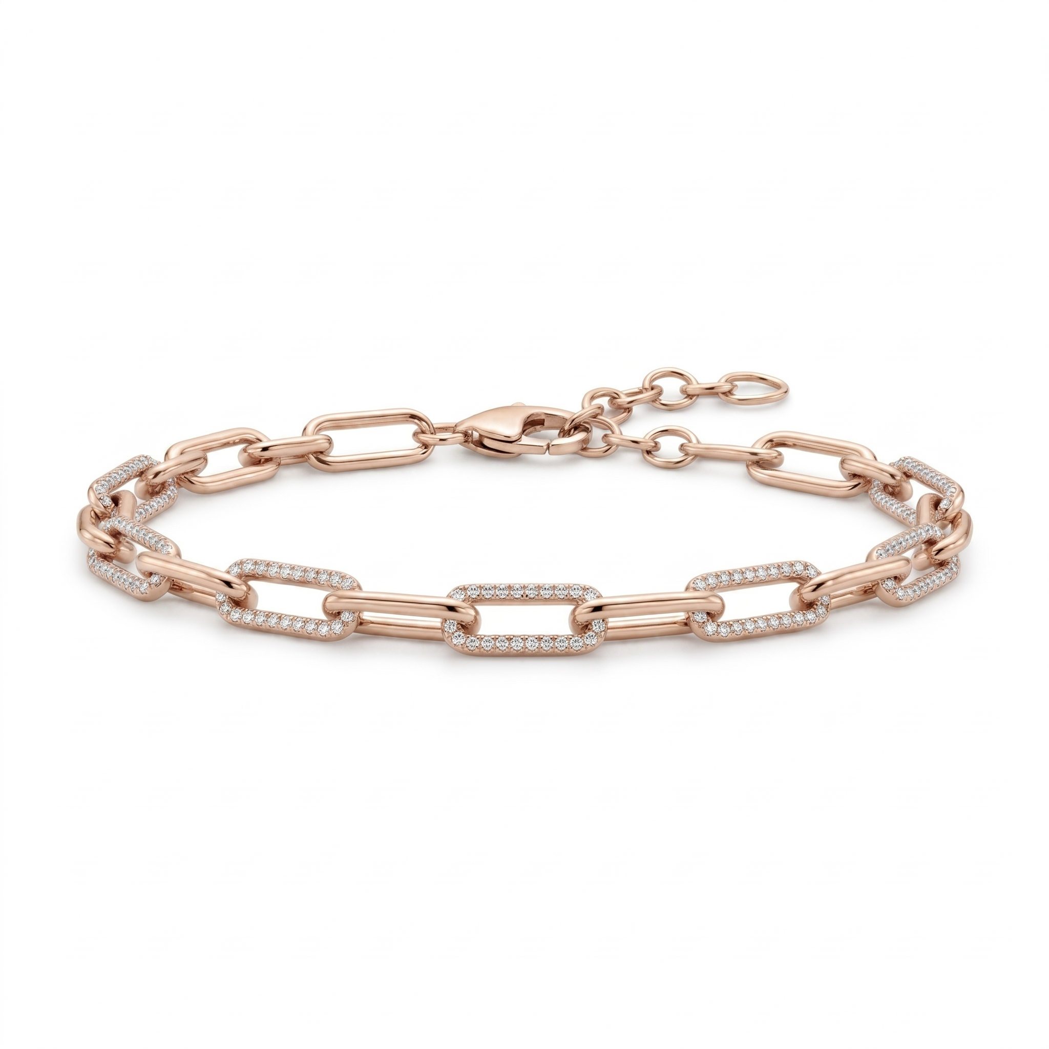Diamond Chain Link Bracelet