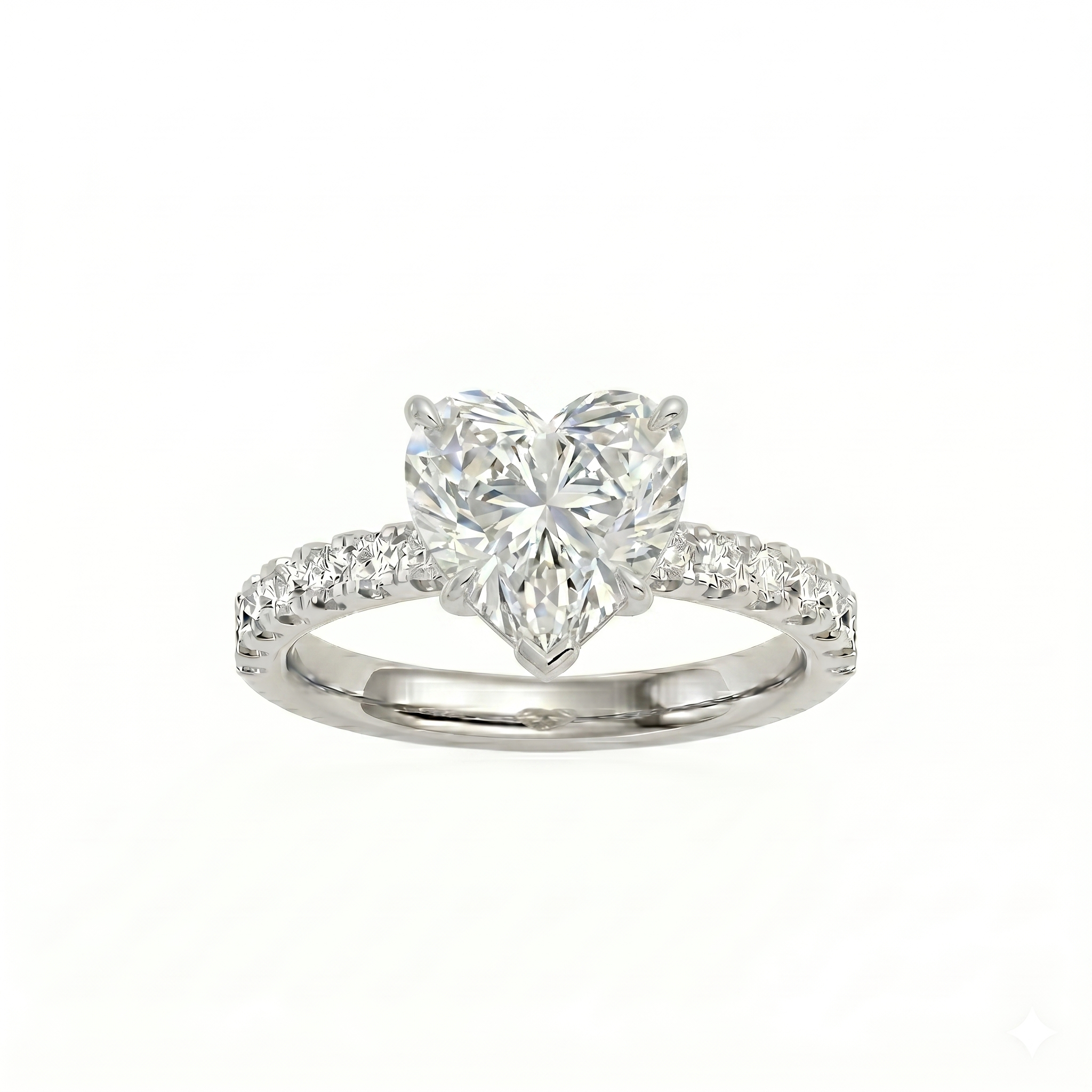 Elara Ring - Heart 1ct