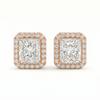 Princess Halo Studs - Basket Setting