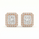 Princess Halo Studs - Basket Setting