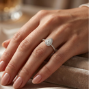 Pear Halo Ring - 0.5ct