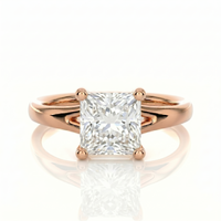 Split Band Ring - Princess 2ct