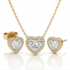 Elara Heart Solitaire Set