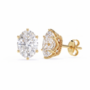 Oval studs - Crown setting