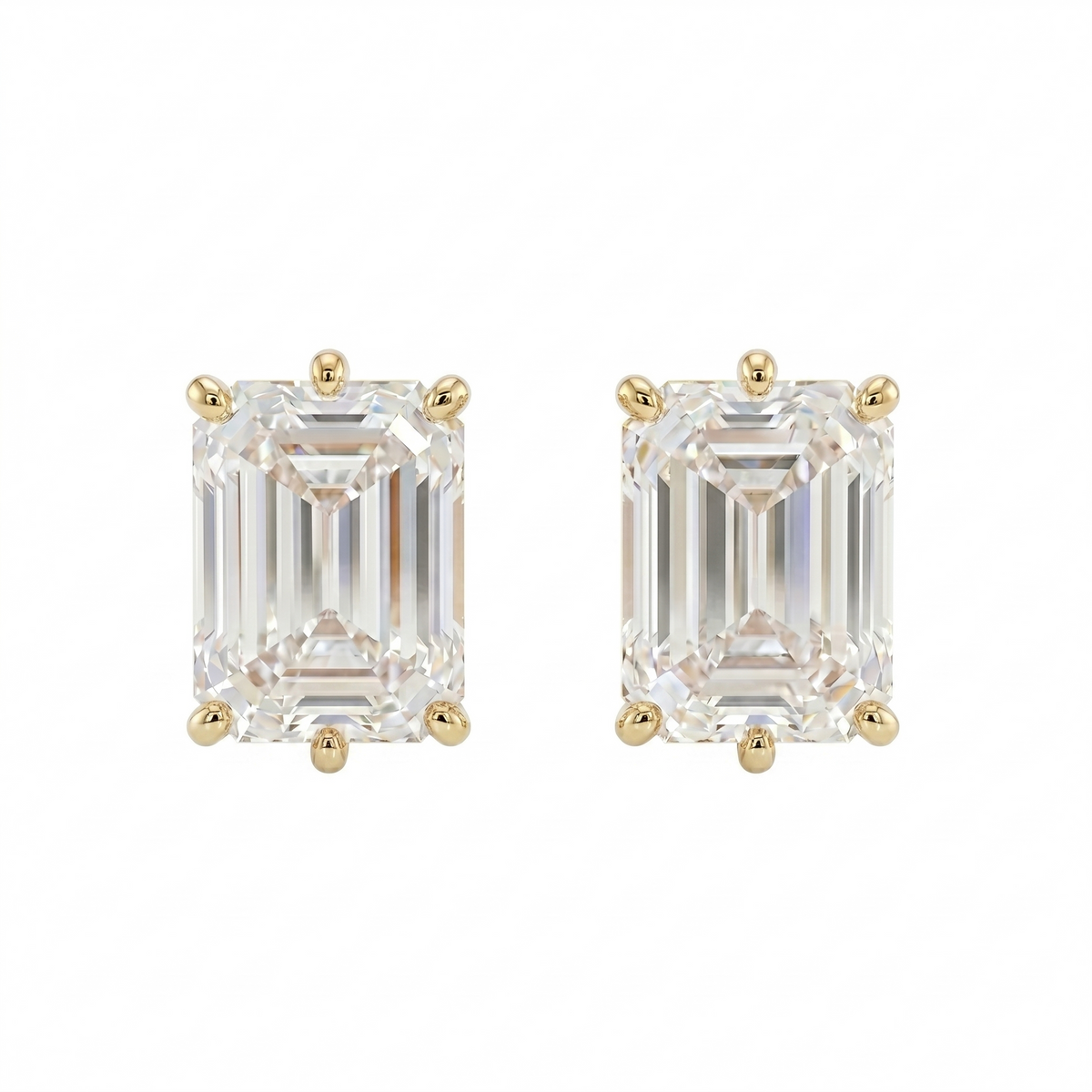 0.5ct each / 9 kt / Yellow Gold