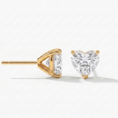Heart Studs - Martini Setting