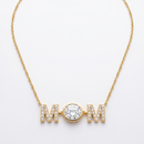 MOM Initial Necklace