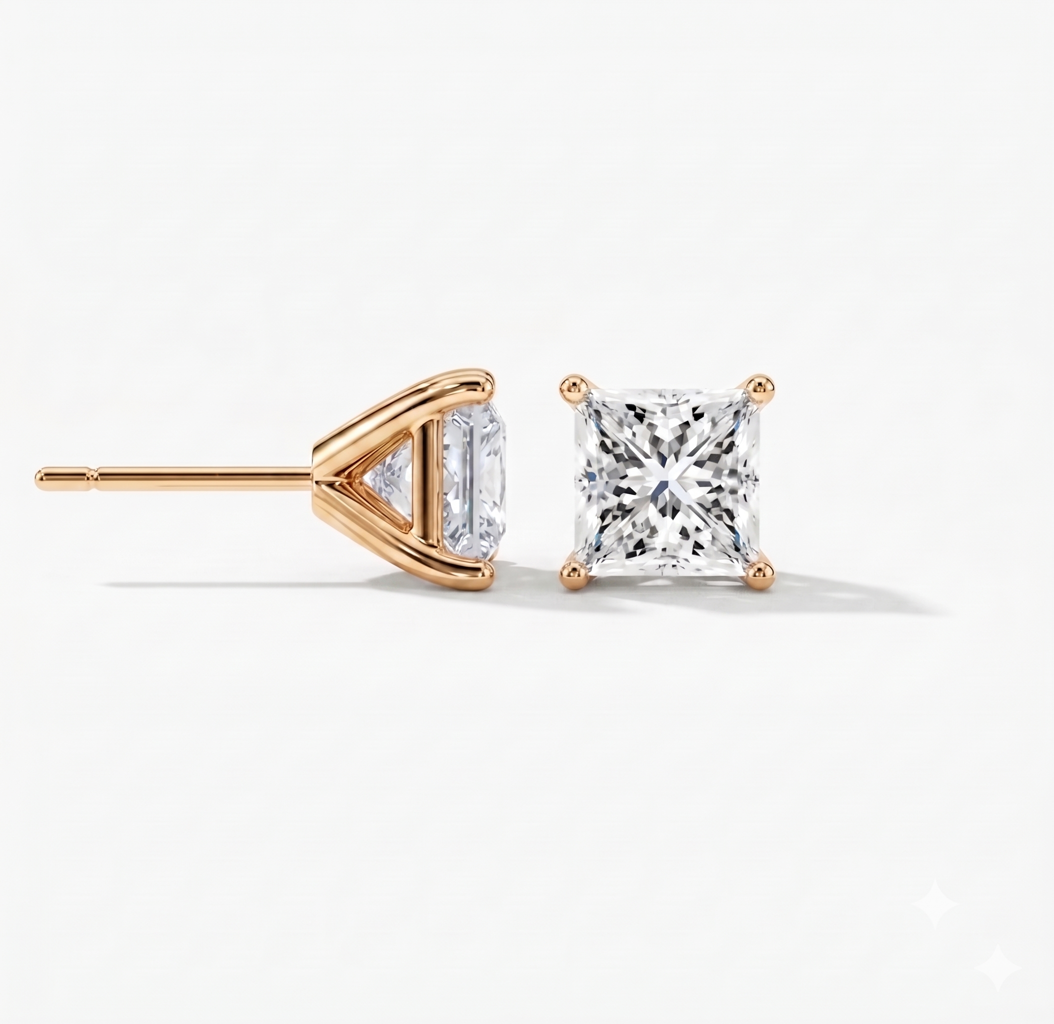 Princess Studs - Martini Setting