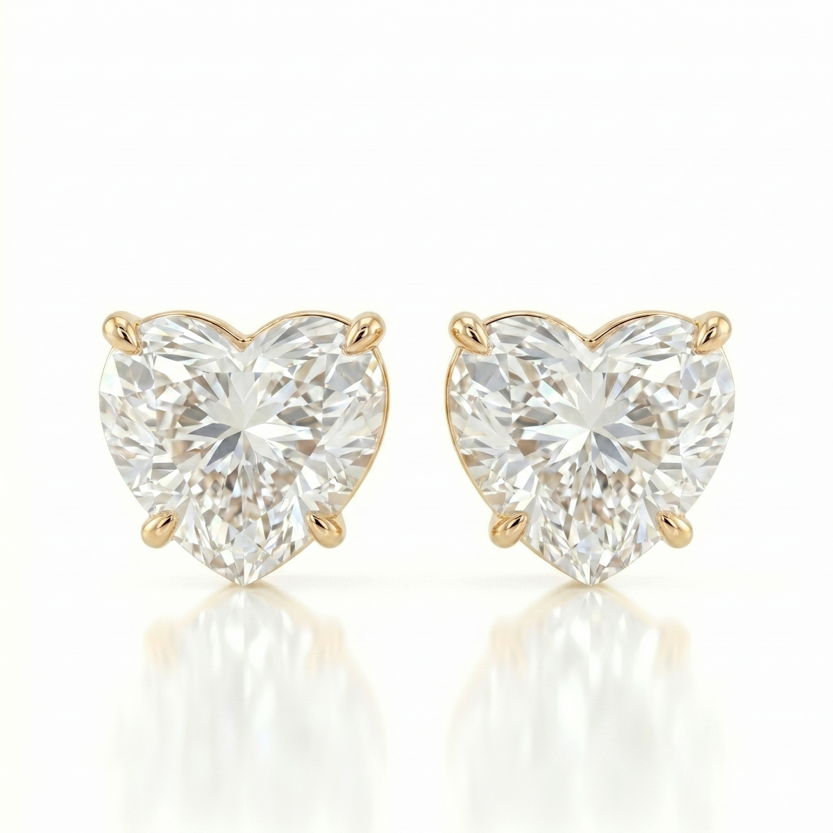 0.5ct each / 9 kt / Yellow Gold