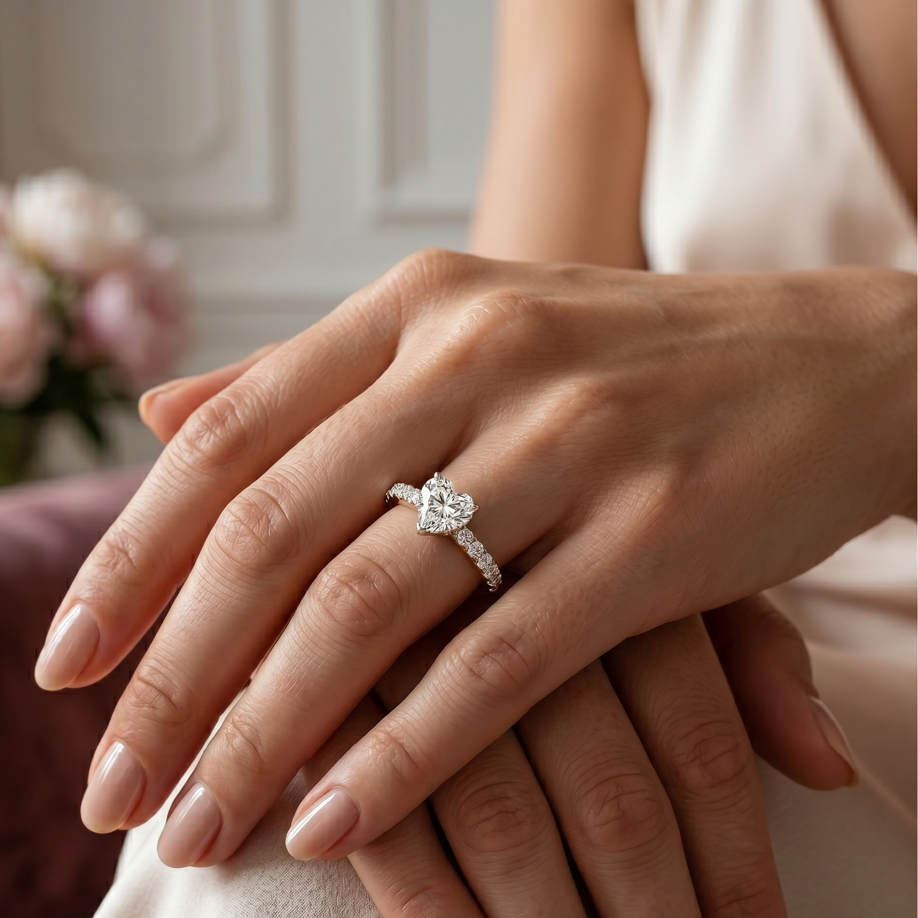 Elara Ring - Heart 1ct