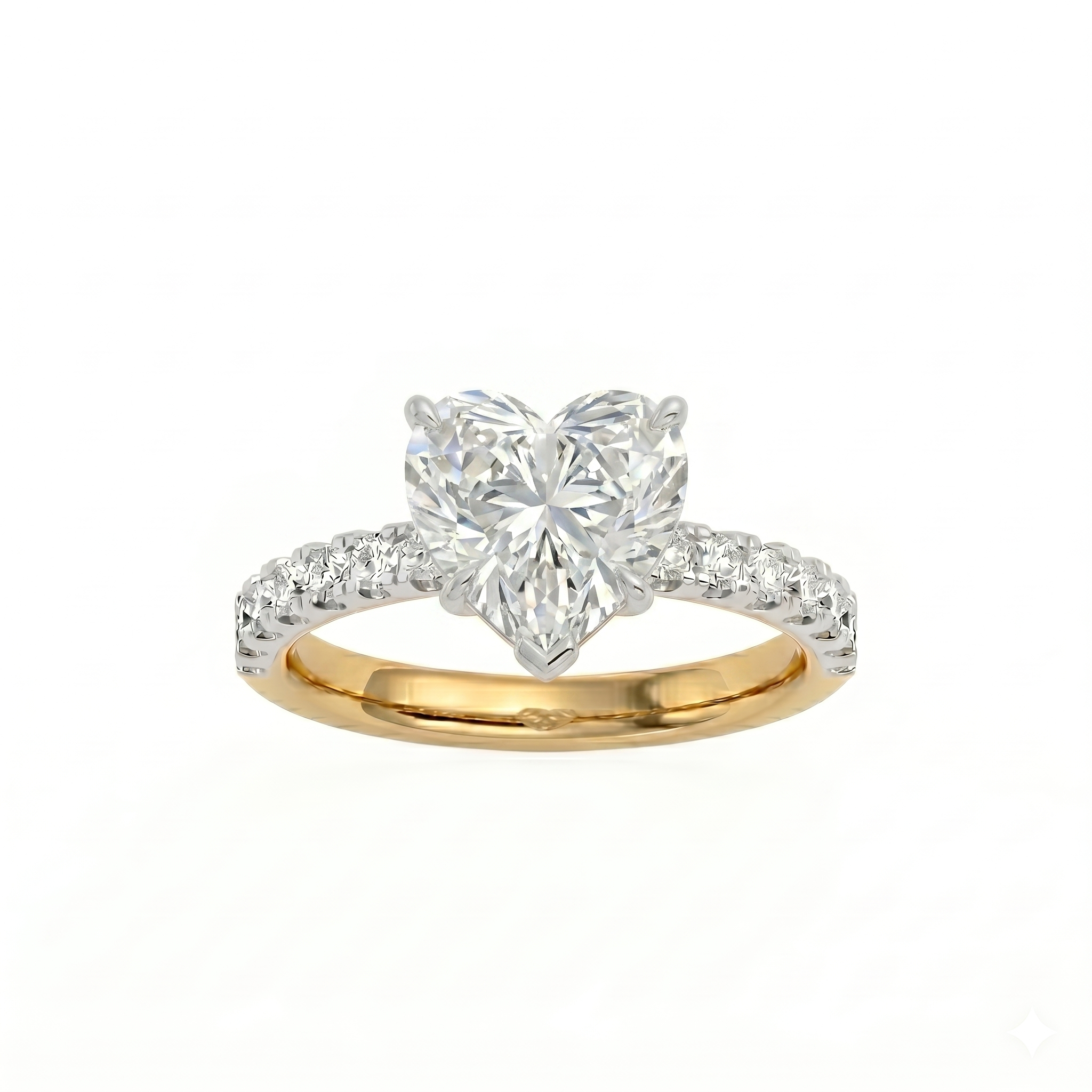 Elara Ring - Heart 1ct