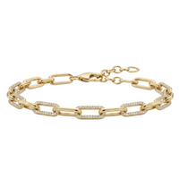 Diamond Chain Link Bracelet