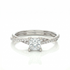 Twist Solitaire Ring - Princess 0.5ct
