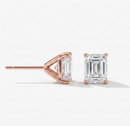 Emerald Studs - Martini Setting