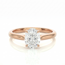 Classic solitaire ring - Oval 1ct