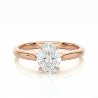 Classic solitaire ring - Oval 1ct