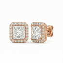 Princess Halo Studs - Basket Setting
