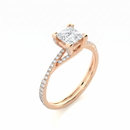 Twist Solitaire Ring - Princess 0.5ct