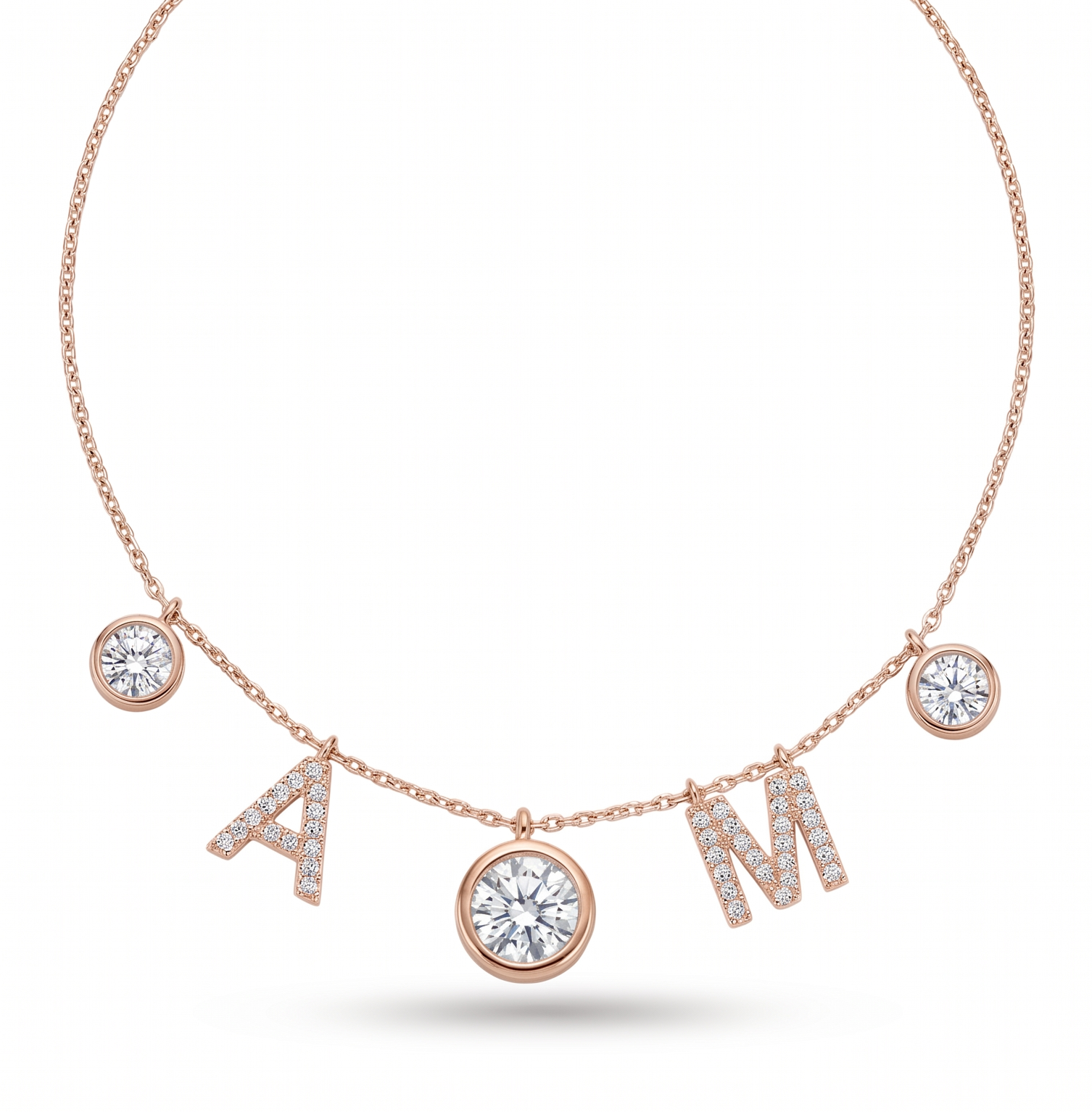 Diamond Initial Drop Necklace