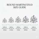 Round studs - Martini setting