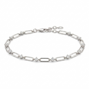 Trombone Diamond Station Bracelet