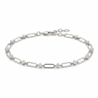 Trombone Diamond Station Bracelet