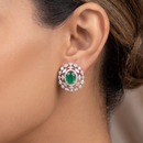 The Linked Oval Halo Studs