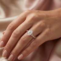 Twist Solitaire Ring - Oval 1ct