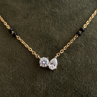 Toi et Moi Diamond Necklace – Round and Pear